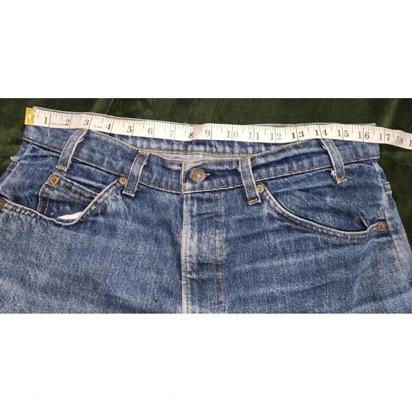 Vintage Levis 532 1984 Jeans Mens Flare 36X34 Orange Tab Blue Denim USA Made - Picture 3 of 16